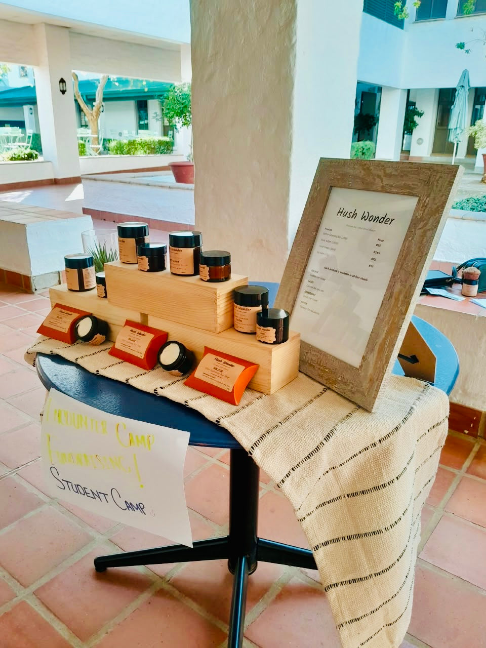 Raising funds for student camp